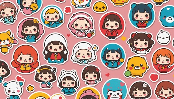Découvrez les adorables stickers kawaii japonais à personnaliser
