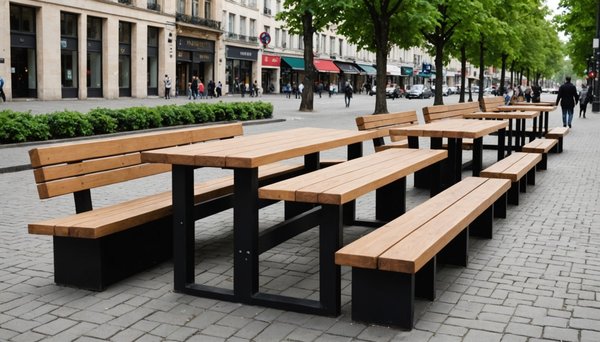 Augmentez l'attrait des espaces publics avec du mobilier urbain