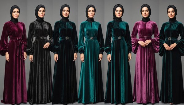 10 abayas en velours pour un style chic et élégant